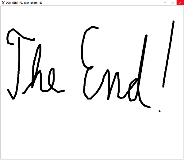 the end